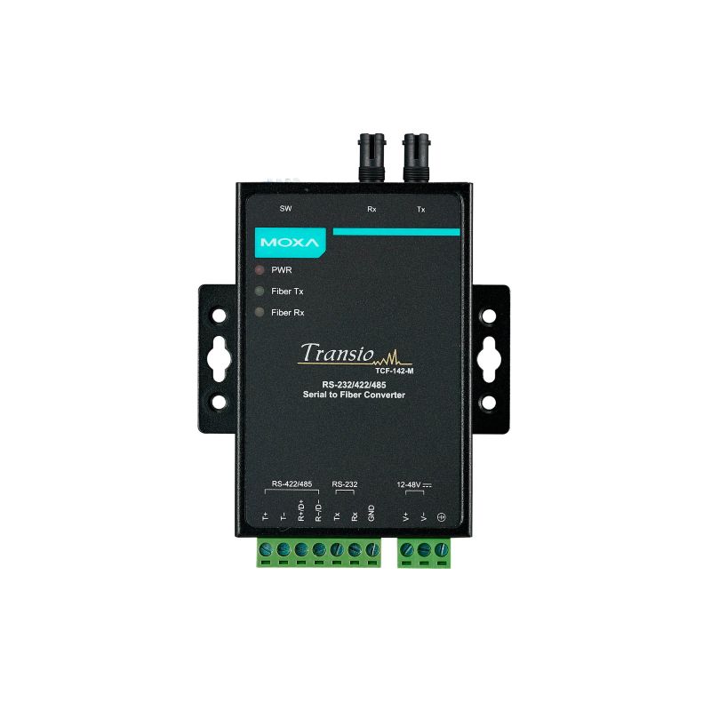 Moxa TCF-142-M-ST 工業級串列轉光纖轉換器